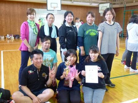 優勝した３年生チーム