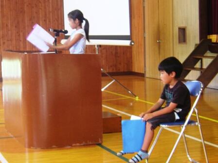 2年生の作文発表