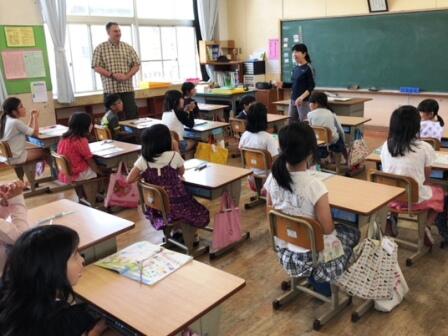 ジェフ先生と3年生