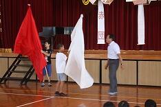 団旗の授与