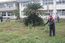 交通公園の作業