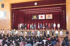 ２年生の発表のようす