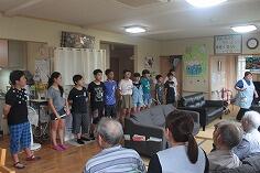 合唱と合奏の披露