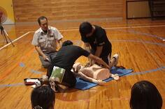 PTA心肺蘇生法講習のようす