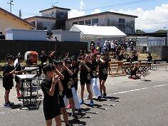 南っ子太鼓の奉納のようす