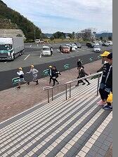 桜島サービスエリアにて