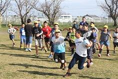 ラグビー指導のようす