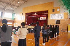 終業式のようす
