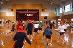 タグラグビーの学習のようす