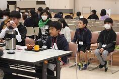 お茶の入れ方テストのようす