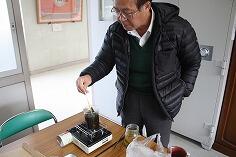 校長室での実験