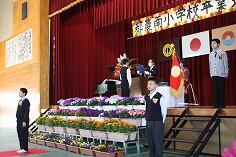 卒業証書授与のようす