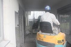 トイレ工事のようす