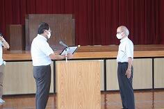 感謝状贈呈 感謝状贈呈