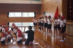 赤団の応援練習