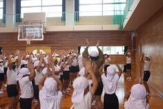 白団の応援練習