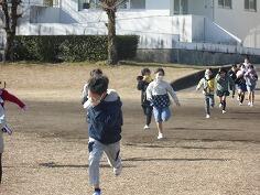 避難訓練のようす