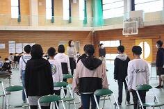 卒業式予行のようす