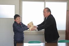 会長さんへの引渡し