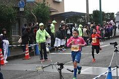 本校児童たちのゴールのようす