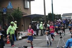 本校児童たちのゴールのようす