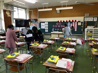 １年生教室の装飾