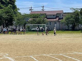 地震想定避難訓練の様子