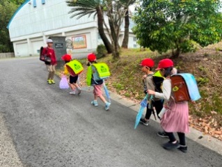 １年生の初めての登校