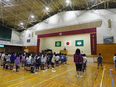 始業式（校長先生のお話）