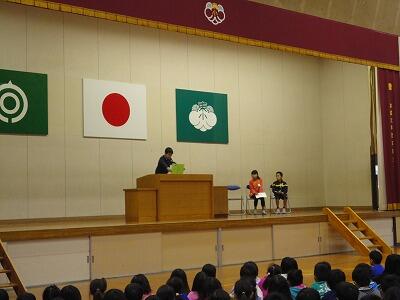 1年生の発表 1年生の発表