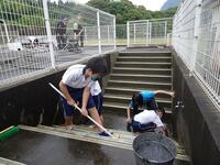 階段は滑りやすいから入念に！