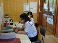 抱負を述べる代表生徒①