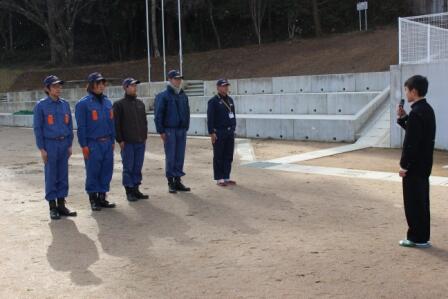 消防団の方々へのお礼