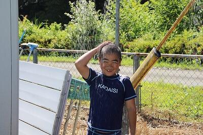 嬉しさが表情に表れています