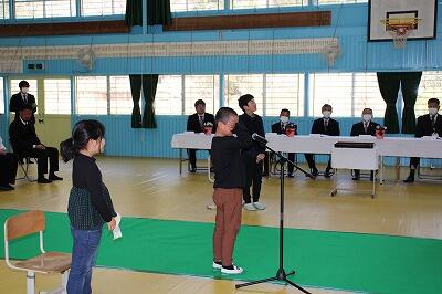 1年生からの別れの言葉