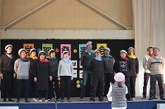 家庭教育学級発表・合唱「花束を君に」