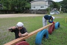 ７月１０日の据え付け