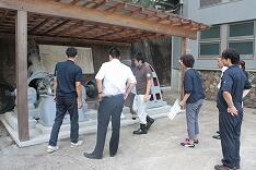 間柏原(まかやばる)発電所にて