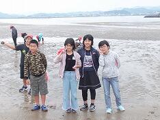 草川小近くの海岸にて