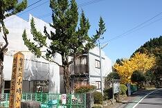 体育館工事のようす(11月中頃)