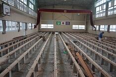 体育館床のようす(11月おわり)