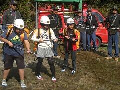 放水訓練のようす