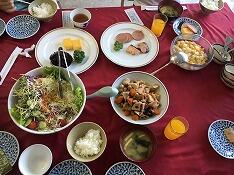 朝食のメニュー