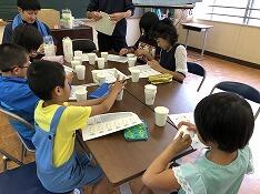 作業中の児童の様子