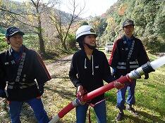 放水訓練の様子