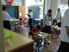 参観授業のようす