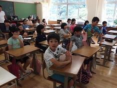 ５年学級活動での発表会のようす