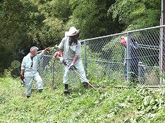 嶽ノ枝尾住宅での作業