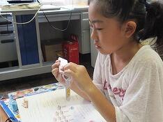 「３の段」に挑戦しています。