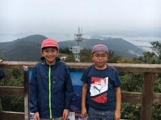 遠見山展望台にて